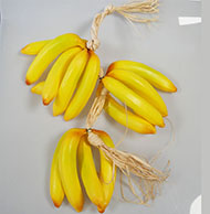 Regime de 15 bananes artificielles en Plastique souffl L 60 cm