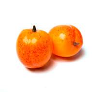 Abricot artificiel Orange en lot de 2 en Plastique souffl D 55 mm