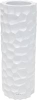 Bac rsine synthtique  32 cm H 90 cm Int. colonne blanc glossy