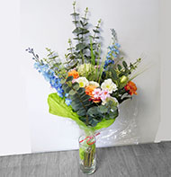 Superbe bouquet de fleurs artificielles "COULEURS" cration fleuriste H 75 cm D 40 cm