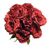 Bouquet de 11 roses artificielles parfumes Saint Valentin "Passion" H 75 cm