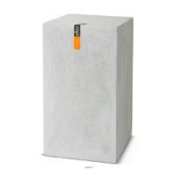 Pidestal en pures Fibres Mora Ext. haut 52x52x120 cm gris clair
