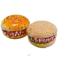 Hamburgers X2  D 10 cm et H 6 cm Mousse PU aliment factice dcoration