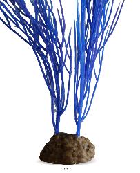 Sagittaria factice bleue lestée H25cm environ pour aquarium & vivarium