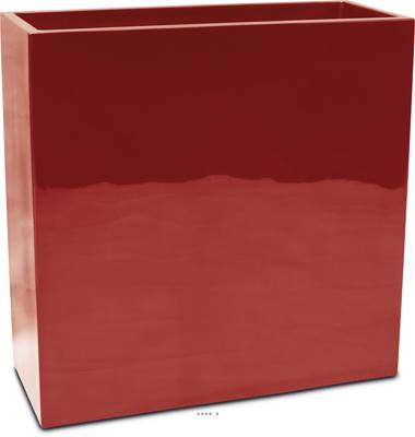 Bac fibres de verre robuste et revêtement gelcoat qualité marine 40 x 90 cm H 90 cm Ext. claustra rouge rubis
