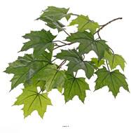 Branche de feuilles d'rable artificiel extrieur H 72 cm