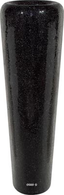 Bac Fibre de verre Miroir Int. Colonne ronde D 39 x H 124 cm Noir