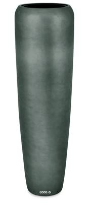 Bac résine synthétique et feuille d'argent Ø 34 cm H 117 cm Int. colonne métal anthracite