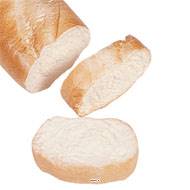 Demi baguette de pain avec tranche en Plastique soufflé L 180x90 mm
