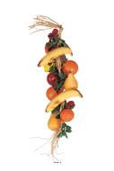 Grappes de fruits assortis artificiels en Plastique souffl L 75 cm