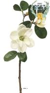 Magnolia du Japon artificiel en tige, H 51 cm Crme - BEST