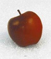 Pomme artificielle Rouge en lot de 3 en Plastique souffl D 80 mm