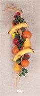Grappes de fruits assortis artificiels en Plastique souffl L 75 cm