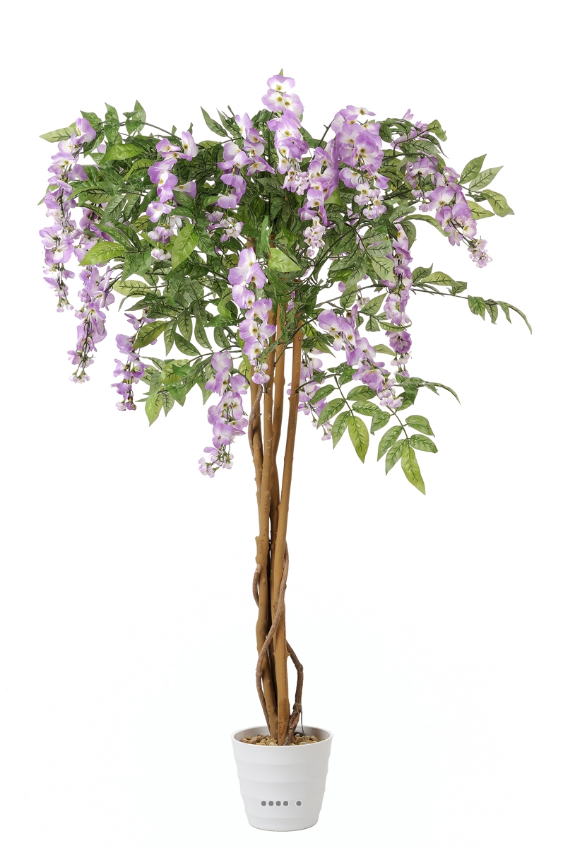 Glycine artificielle superbe H 120 cm Rose soutenu du site ...