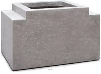 Base fibres de ciment L 51 x l 67 cm H 43 cm Ext. pour banc dcoratif gris