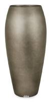 Bac rsine synthtique et feuille d'argent  37 cm H 80 cm Int. bullet mtal bronze
