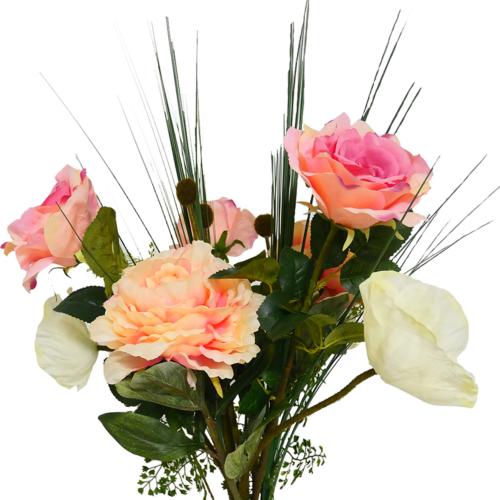 Bouquet artificiel cration fleuriste H 70 cm