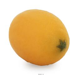 Citron jaune artificiel D 7,5 cm lesté