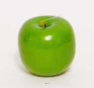 Pomme artificielle Verte brillante D7.5 cm Superbe en dcoration