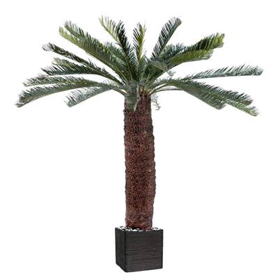 Palmier Cycas Artificiel en pot H 200 cm Vert