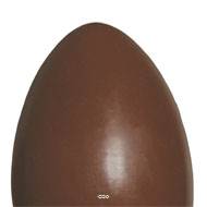 Œuf chocolat artificiel en lot de 12 en Plastique soufflé H 17x10 cm