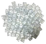 Glaçons artificiel en cube en lot de 100 Plastique soufflé D 10x10 mm