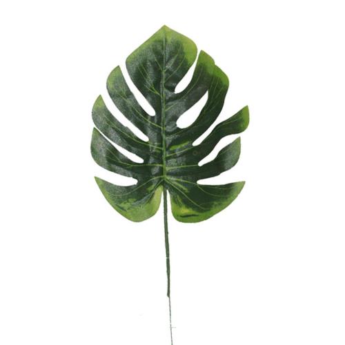 Feuille de Philodendron artificielle en tissu enduit H 39 cm
