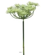 Fleur de carotte sauvage artificielle en tige, H72cm Crème vert - BEST