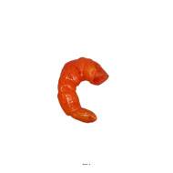 Crevettes oranges cuites artificielles x5, Longueur 5 cm, largeur 4 cm