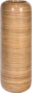 Bac Fibre de verre Rattan Int. Colonne ronde D 40 x H 121 cm Sable