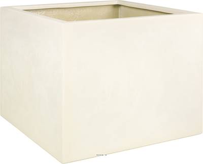 Bac en Polystone Roma Ext. Cube L 86 x 86 x H 67 cm crème