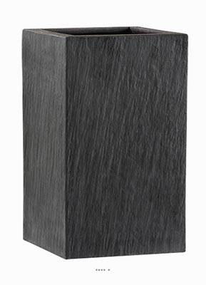 Bac fibres de verre/ composite Ardoise Ext Carré L37x37xH67cm Graphit