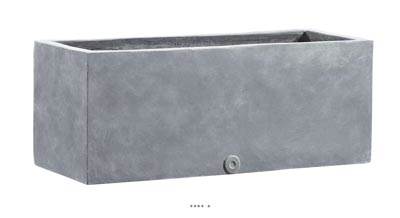 Bac fibres de verre Huge Ext Jardinière L120x45xH45cm Gris