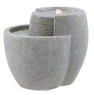Bac fibres de verre Water A Ext L48x40xH40cm Gris ciment