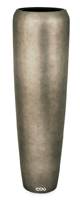Bac résine synthétique et feuille d'argent Ø 34 cm H 75 cm Int. colonne métal bronze