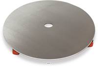 Base ronde en mtal pour bac avec roulettes D 69 cm Int.