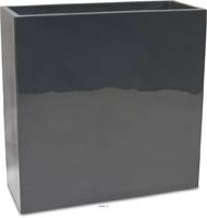 Bac fibres de verre gelcoat 40x90x90 cm Ext. claustra gris glossy