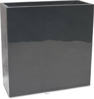 Bac fibres de verre robuste et revêtement gelcoat qualité marine 40 x 90 cm H 90 cm Ext. claustra gris glossy