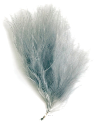 Plumes Folles Gris x 20