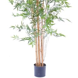 Bambou artificiel en pot special UV pour extérieur H 180 cm Vert