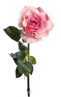 Rose Maya artificielle Rose beaute H75cm Tête superbe 12cm 4 feuilles