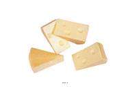 Emmental artificiel petit morceau X 4 en Plastique souffl L 90x60 mm