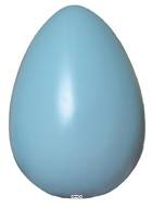 Œuf bleu artificiel en Plastique soufflé H 300x200 mm