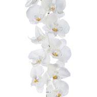 Orchidee artificielle en retombee L 110 cm 3 hampes 50 fleurons