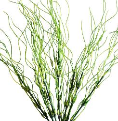 Herbe folle artificielle vert-jaune en piquet H 40 cm aerien