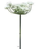 Fleur de carotte sauvage artificielle en tige, H 72 cm Crème - BEST