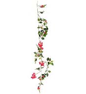 Guirlande de bougainvillier artificielle en tissu L 110 cm Rose fushia