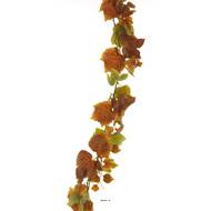 Guirlande de vigne artificielle L 195 cm en tissu enduit automnal