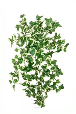 Chute de lierre artificiel L 45 cm vert-blanc 216 feuilles