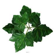 Branche de 6 feuilles de gombo artificielle, H96 cm
